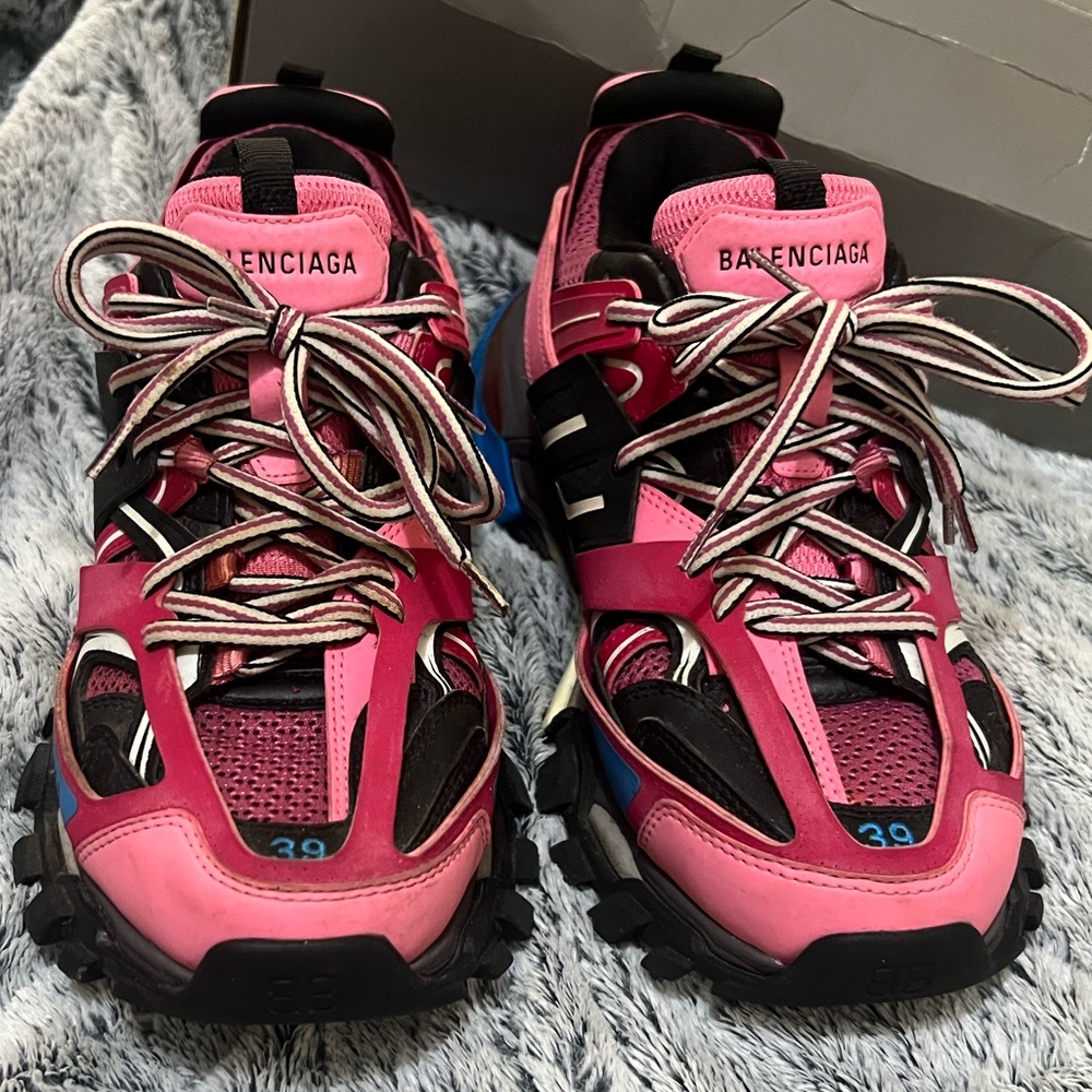 Balenciaga Pink and Black Sneakers
